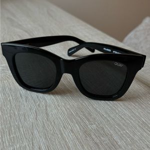 QUAY Black Polarized Sunglasses
